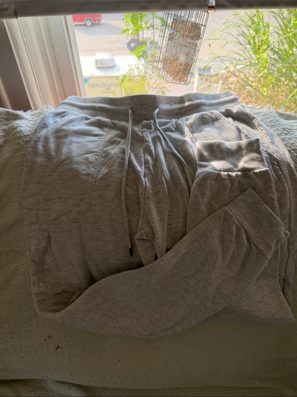 stars above Light Gray womens Drawstring Joggers